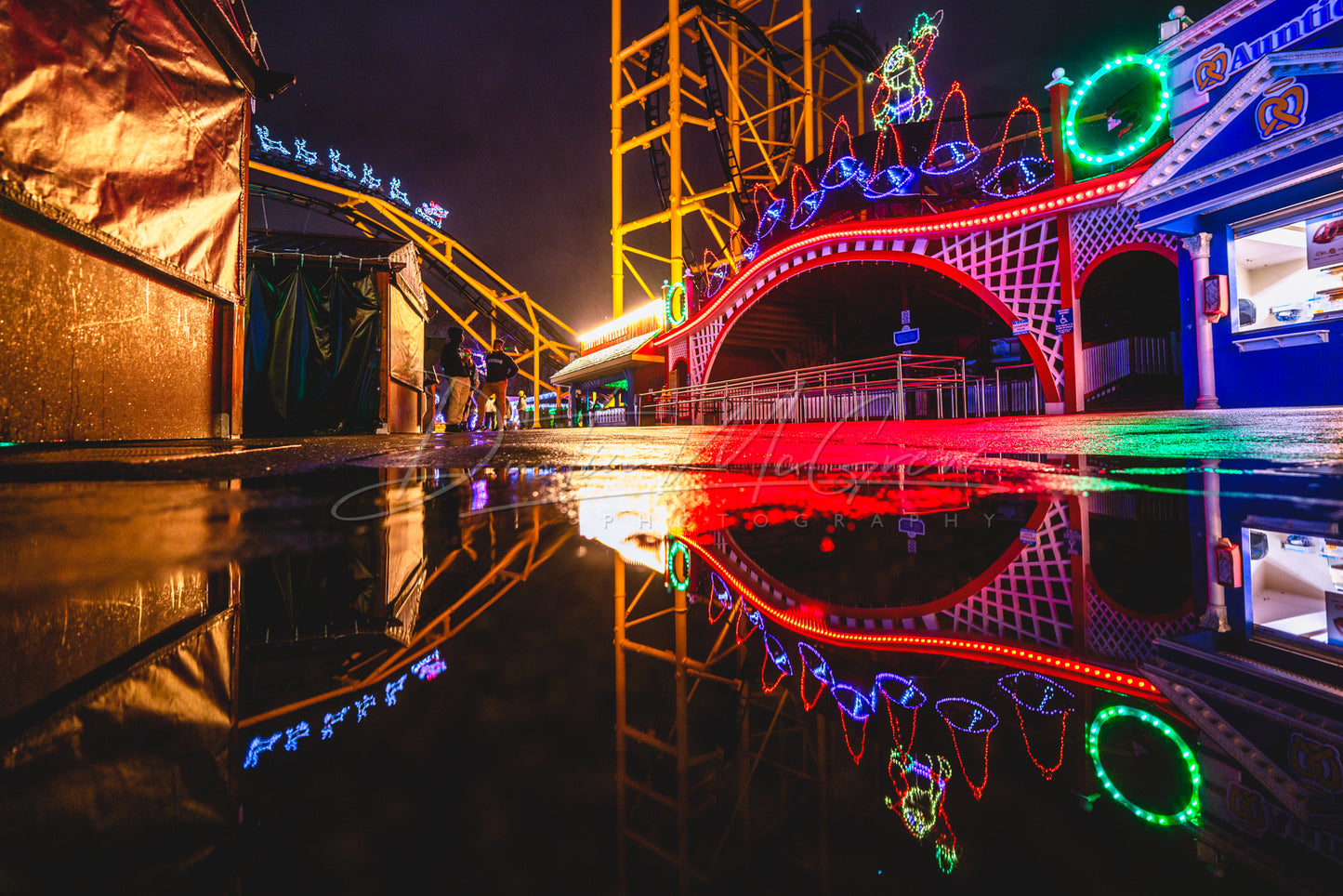 Photo of the RACER and Christmas Lights at Kennywood