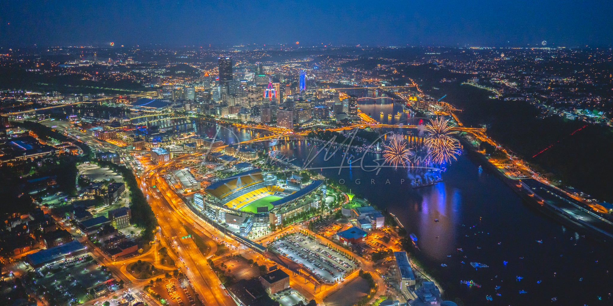 The Steel City and Fireworks