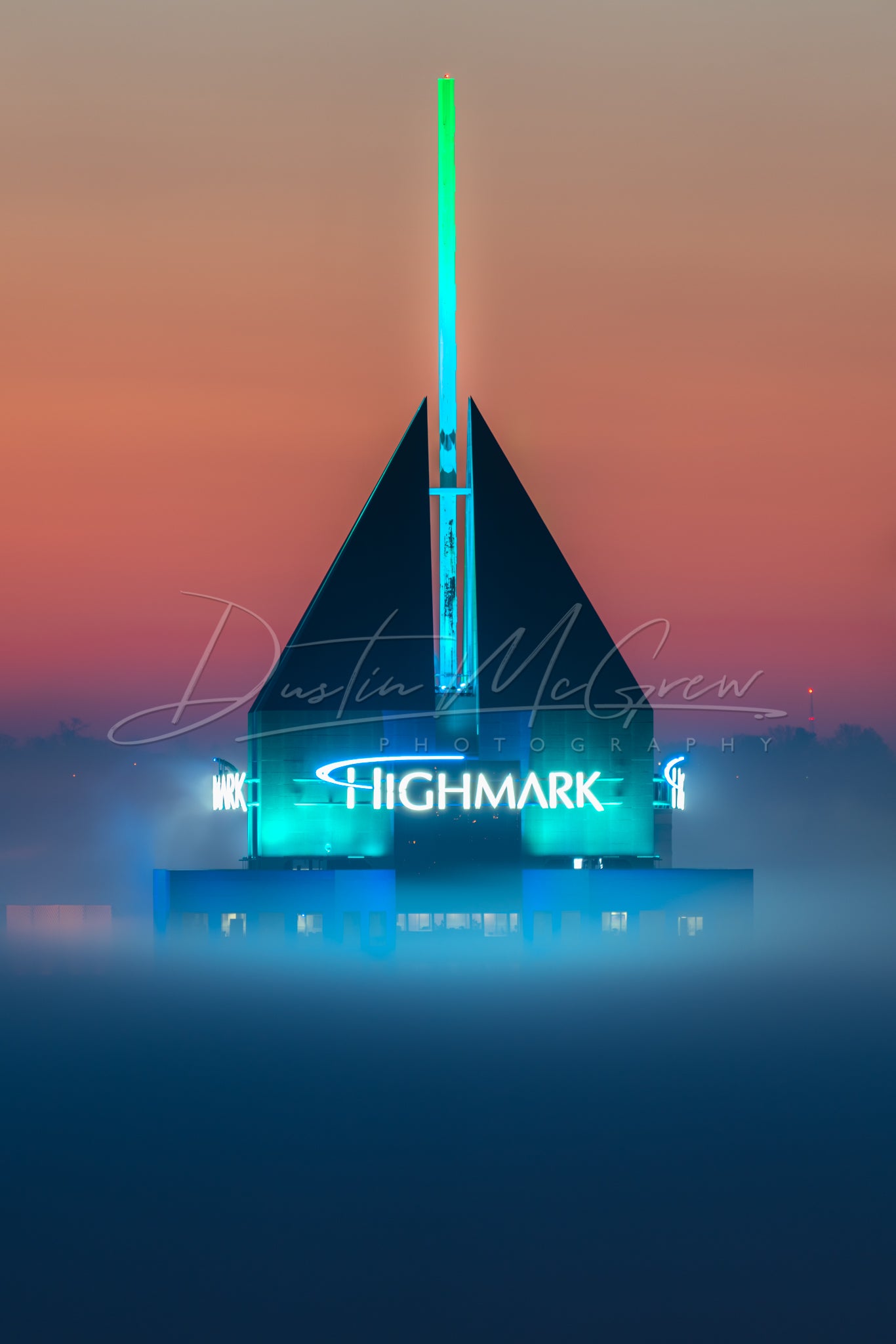 5th Ave Place Appears to Float on the Fog