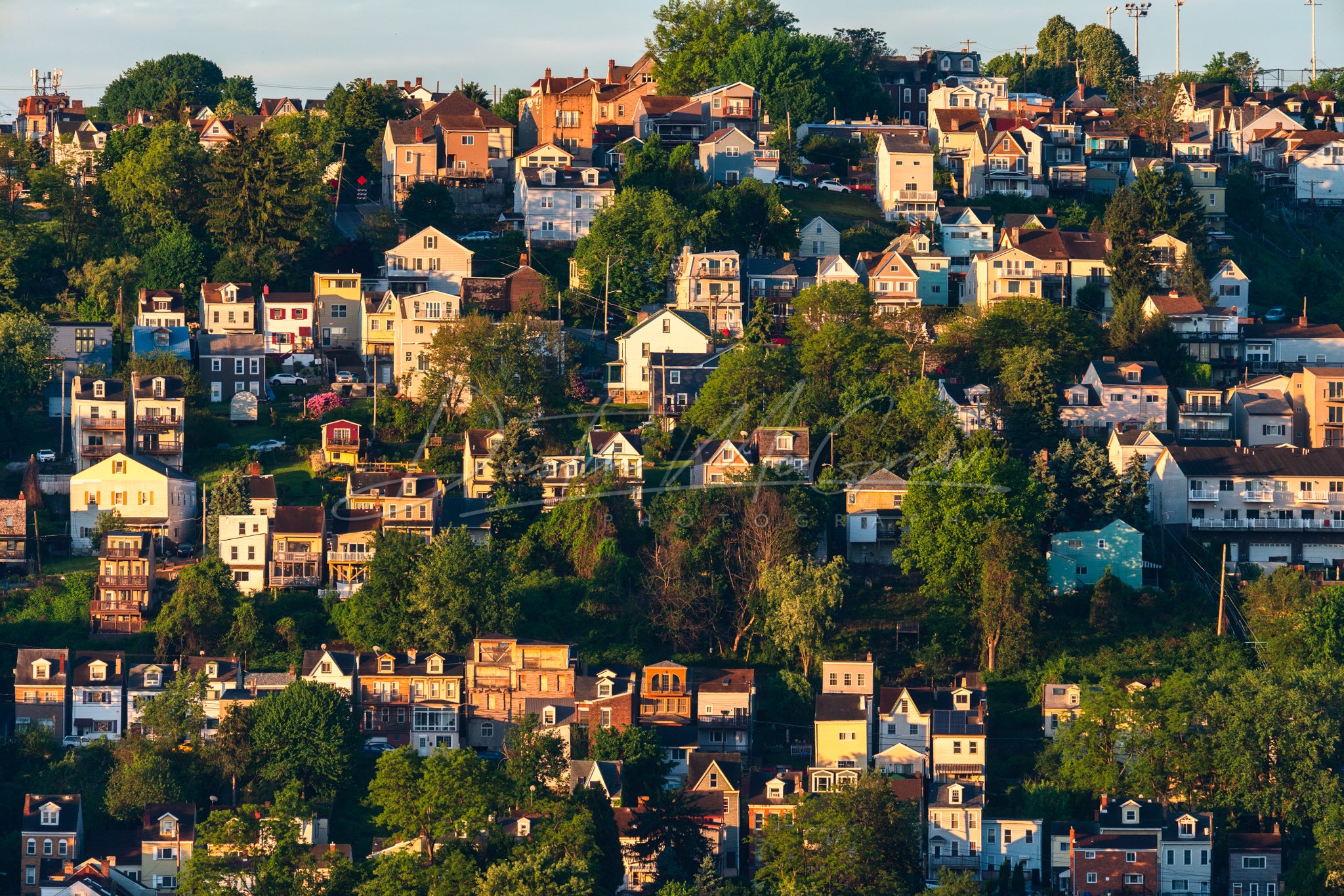 First Touch of Morning Light on the South Side Slopes