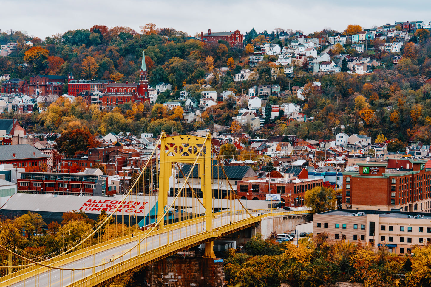 South Side Slopes and 10th Street Bridge in Fall