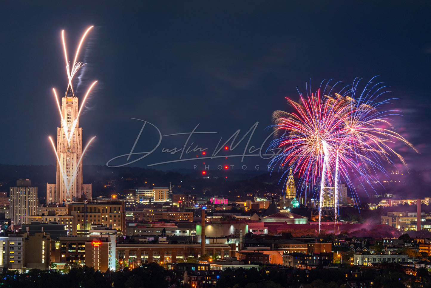 Pitt Homecoming Fireworks