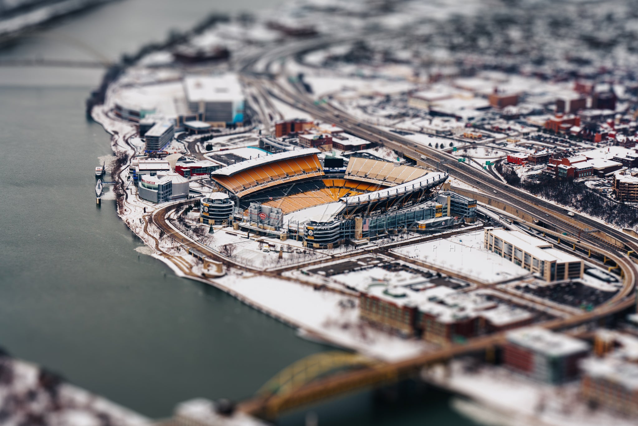 Snowy Heinz Field (Acrisure Stadium)