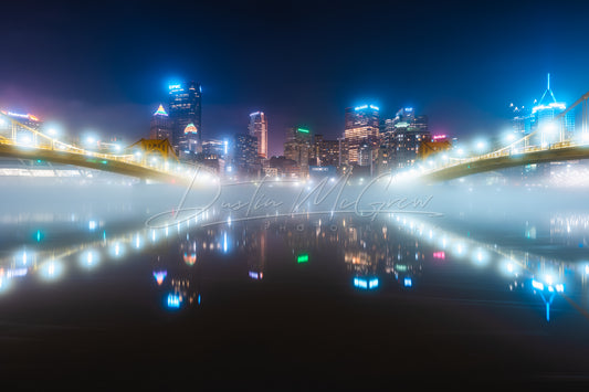 Pittsburgh's Foggy Sister Bridges