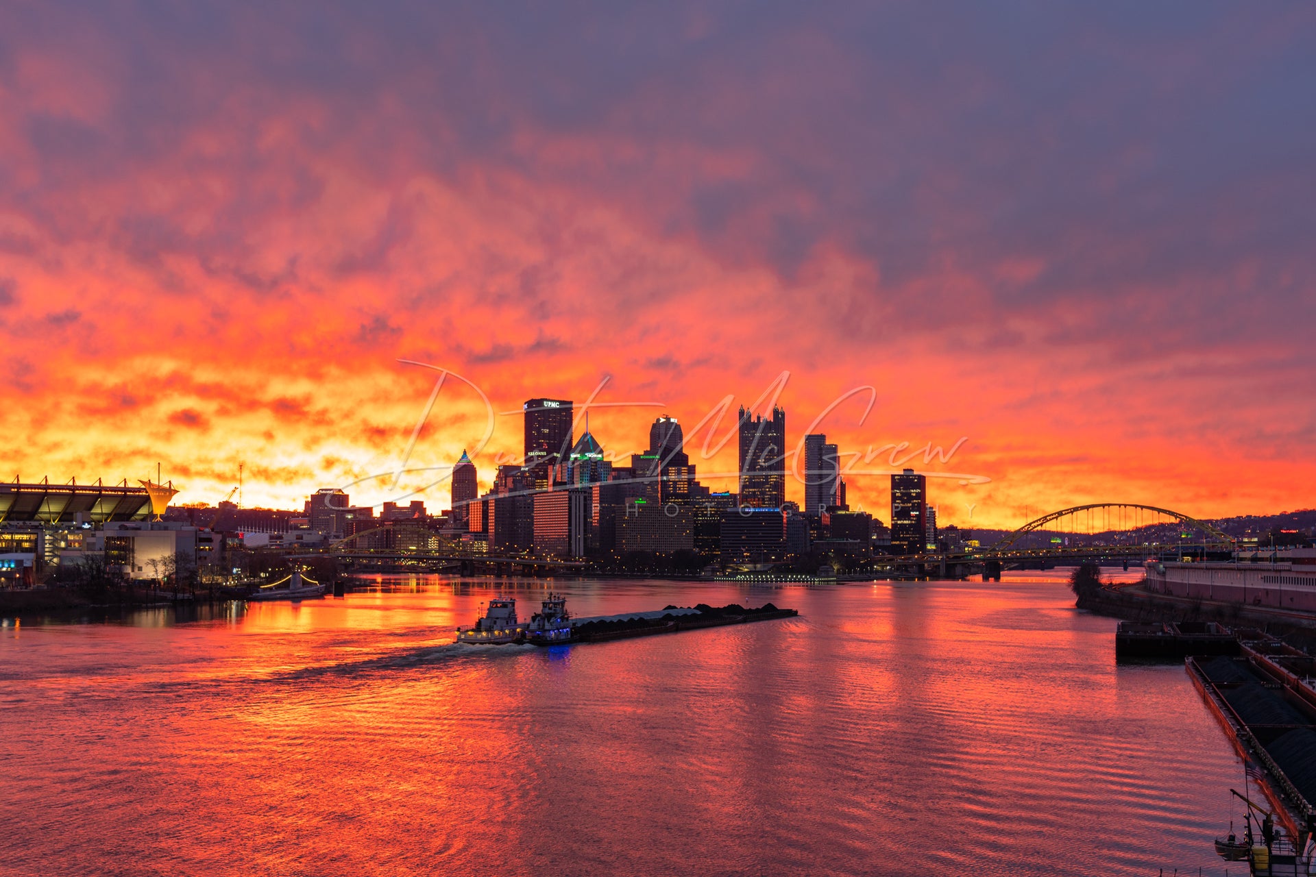 Pittsburgh Photo Print - Heinz Field (Acrisure Stadium) and Pittsburgh  Skyline at Sunrise – Dustin McGrew Photography