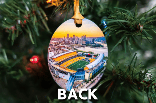 PNC Park and Heinz Field - Metal Christmas Ornament
