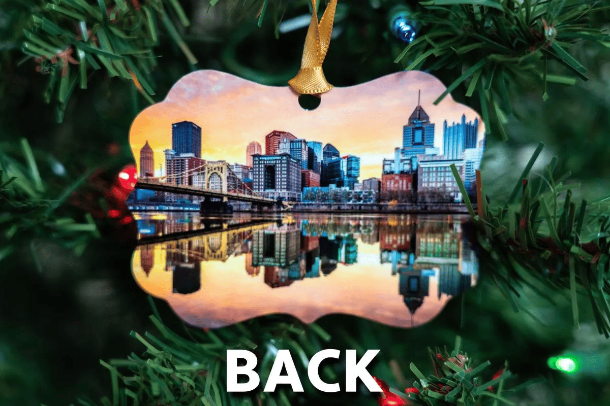 Pittsburgh Sunrises - Metal Christmas Ornament