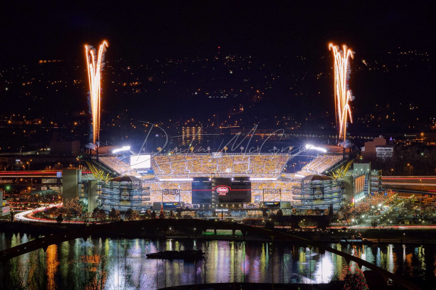 Heinz Field Photo Picture Of With Fireworks Steelers Pittsburgh Photograph