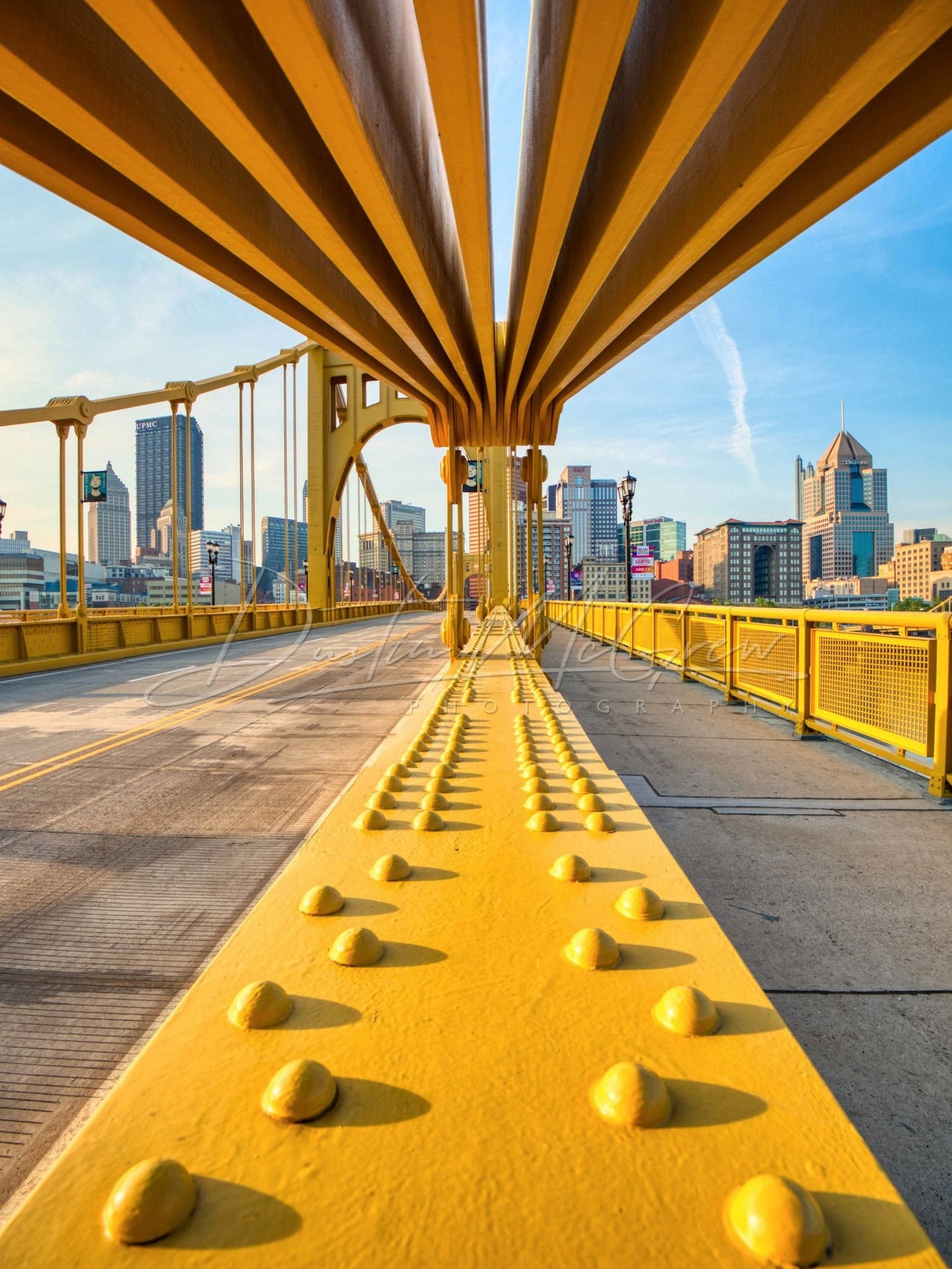 Warhol Bridge And Downtown Pittsburgh Photograph | Skyline Picture Available On Metal Canvas Kodak