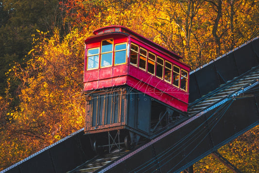 Photo Of The Duquesne Incline With Fall Colors In Pittsburgh Pa