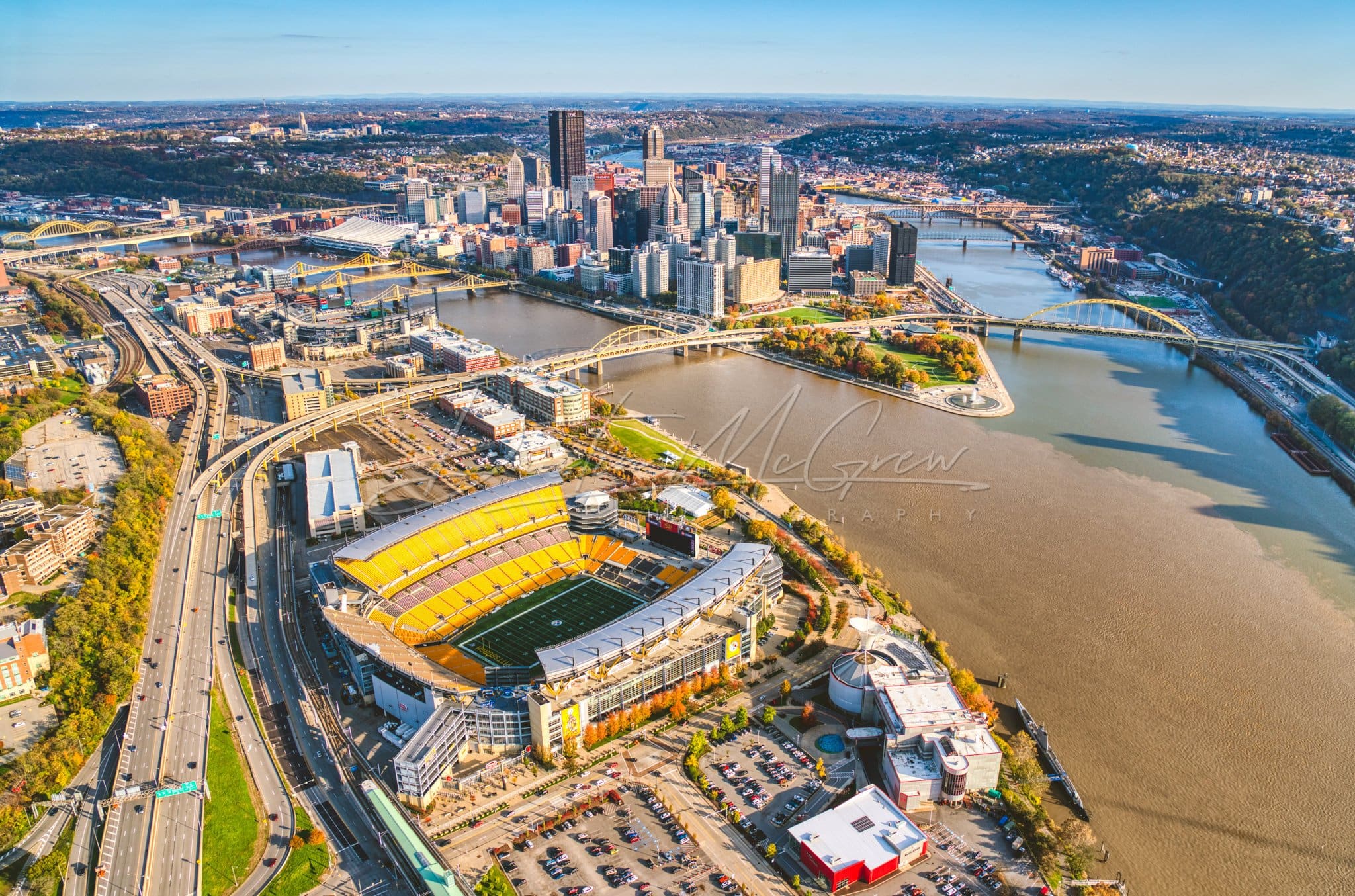 Pittsburgh Skyline And Heinz Field Photo Print