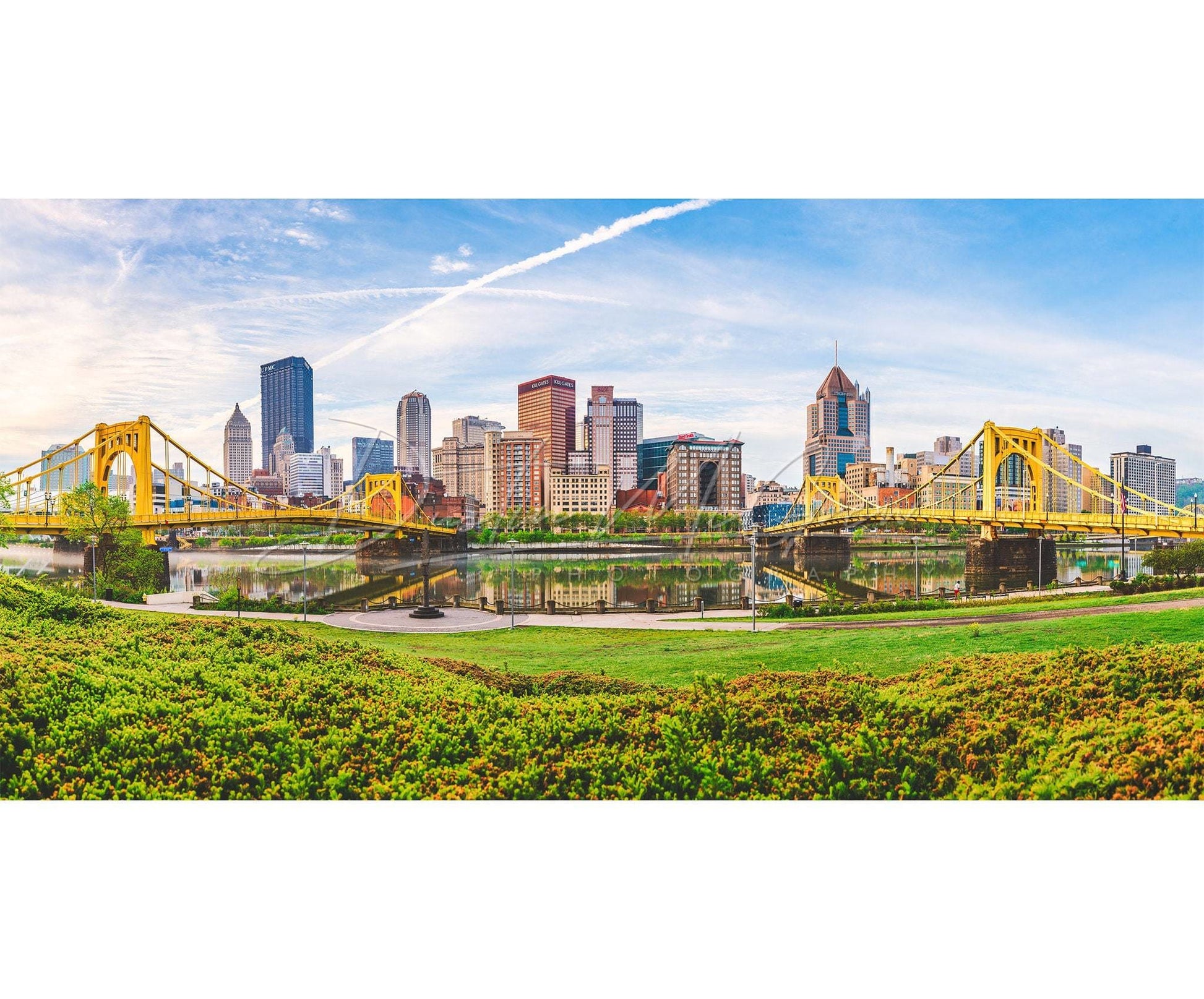 Panoramic Photo Of The Pittsburgh Skyline