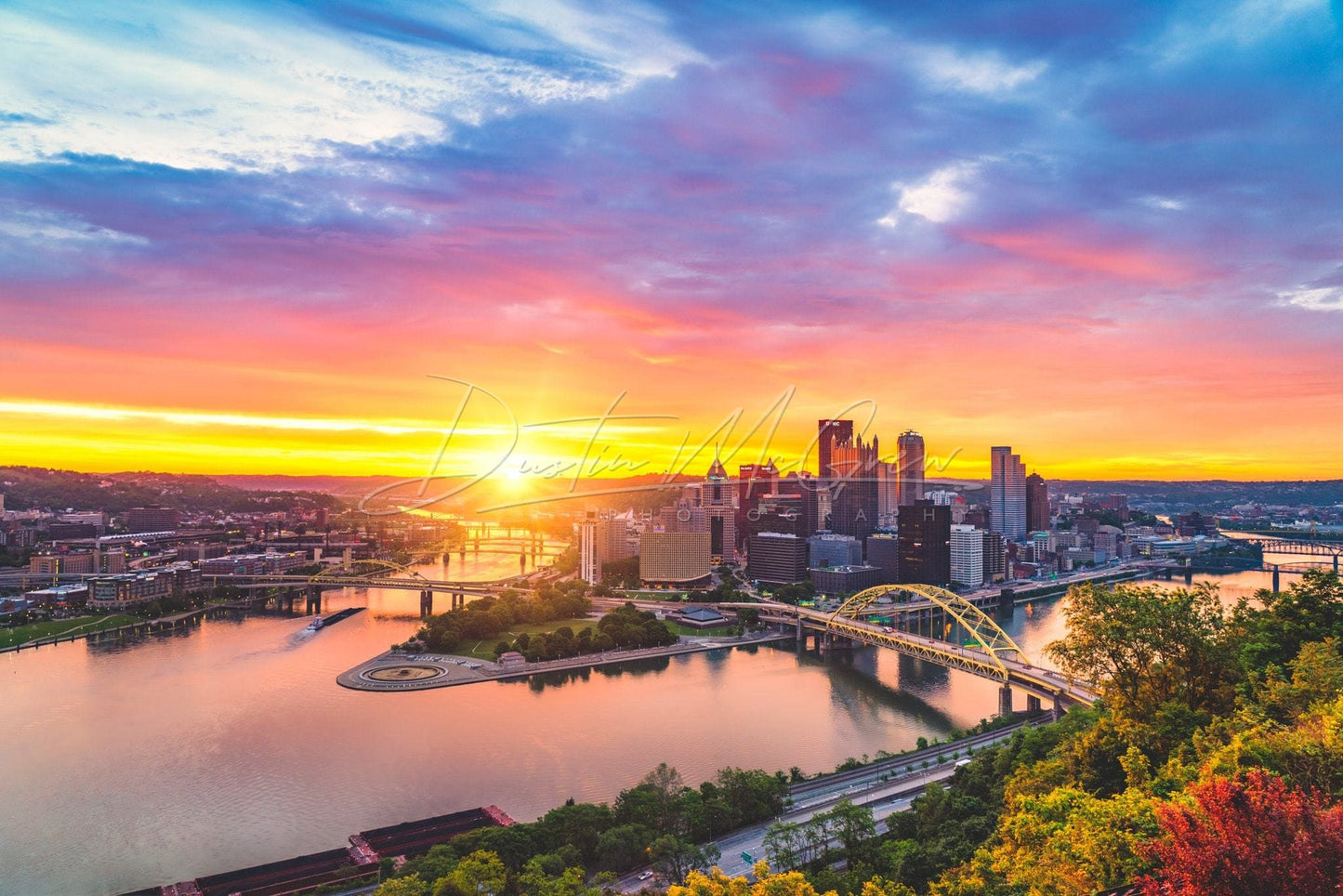 Pittsburgh Skyline Sunrise Photo