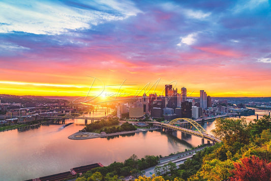 Pittsburgh Skyline Sunrise Photo