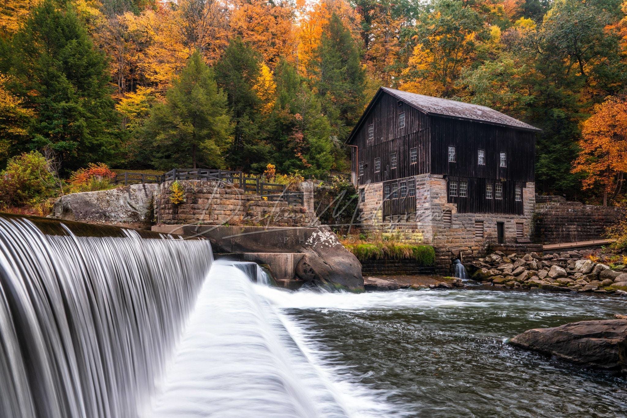 Mcconnells Mill Photo Print - In Fall State Park Pa