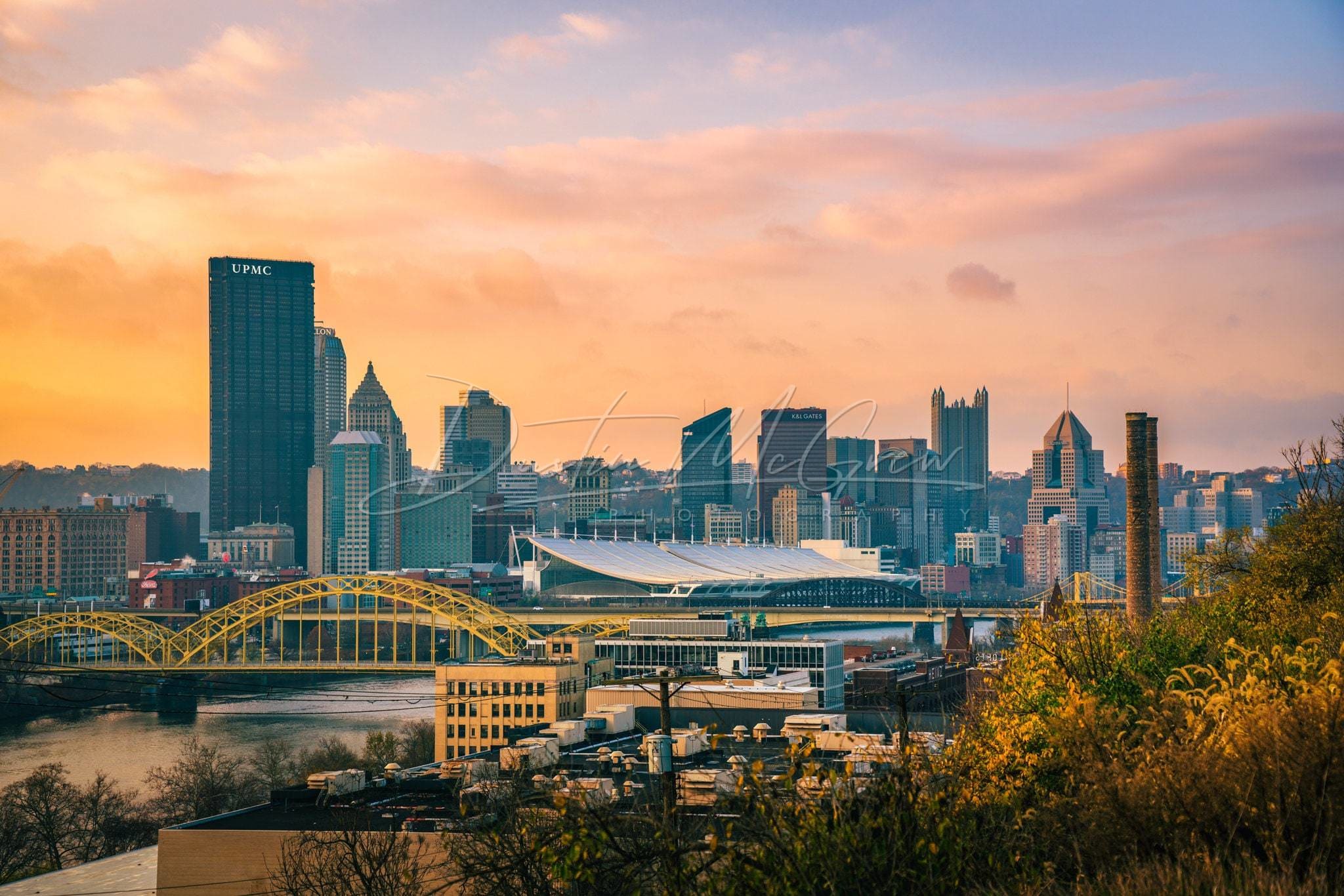 Pittsburgh Skyline Photo Print - Troy Hill Sunrise Wall Art