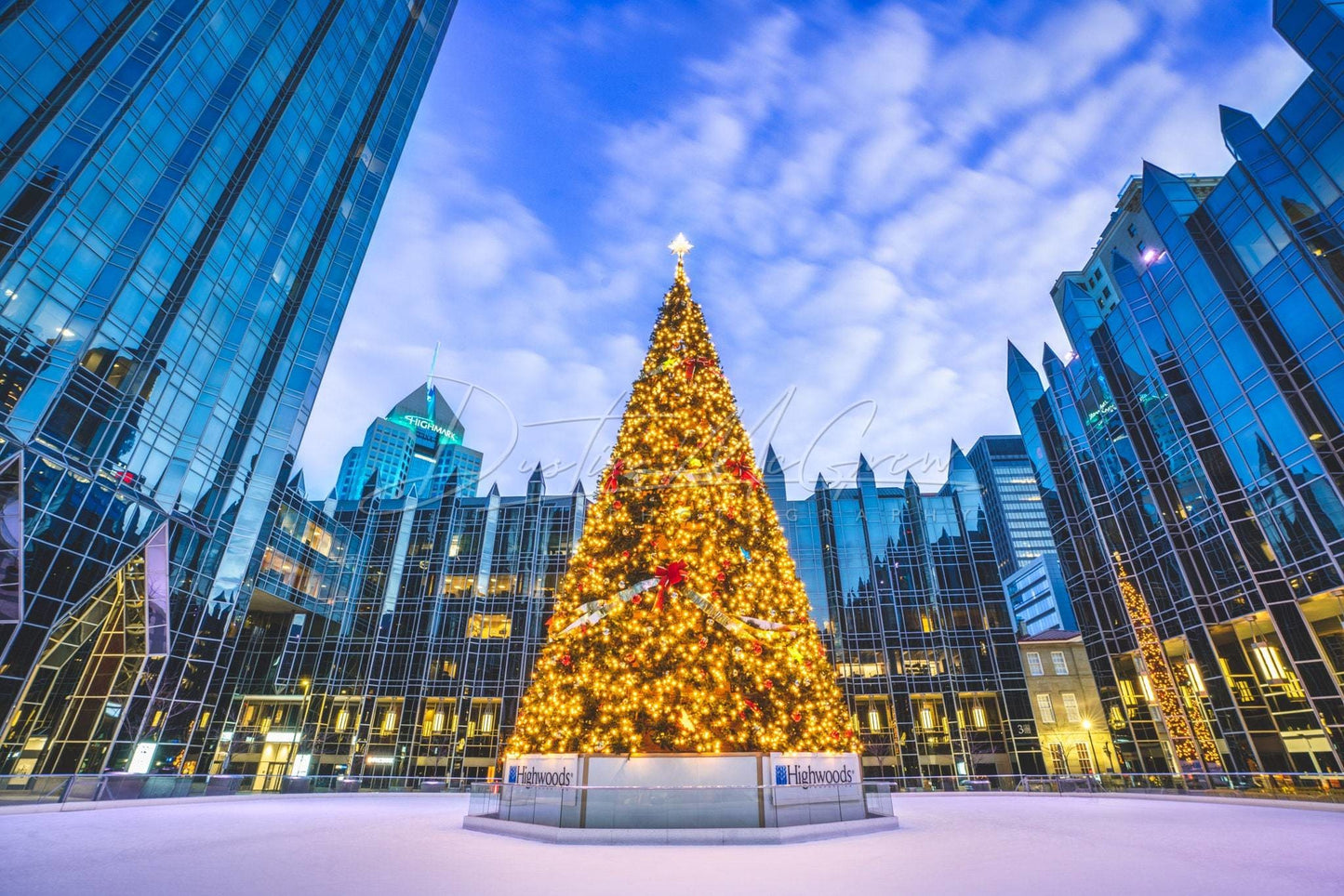 Pittsburgh Photo - The Ppg Place Christmas Tree Art