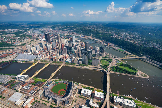 Pittsburgh Photo Print - A Beautiful Summer Day Over Metal Prints Canvas