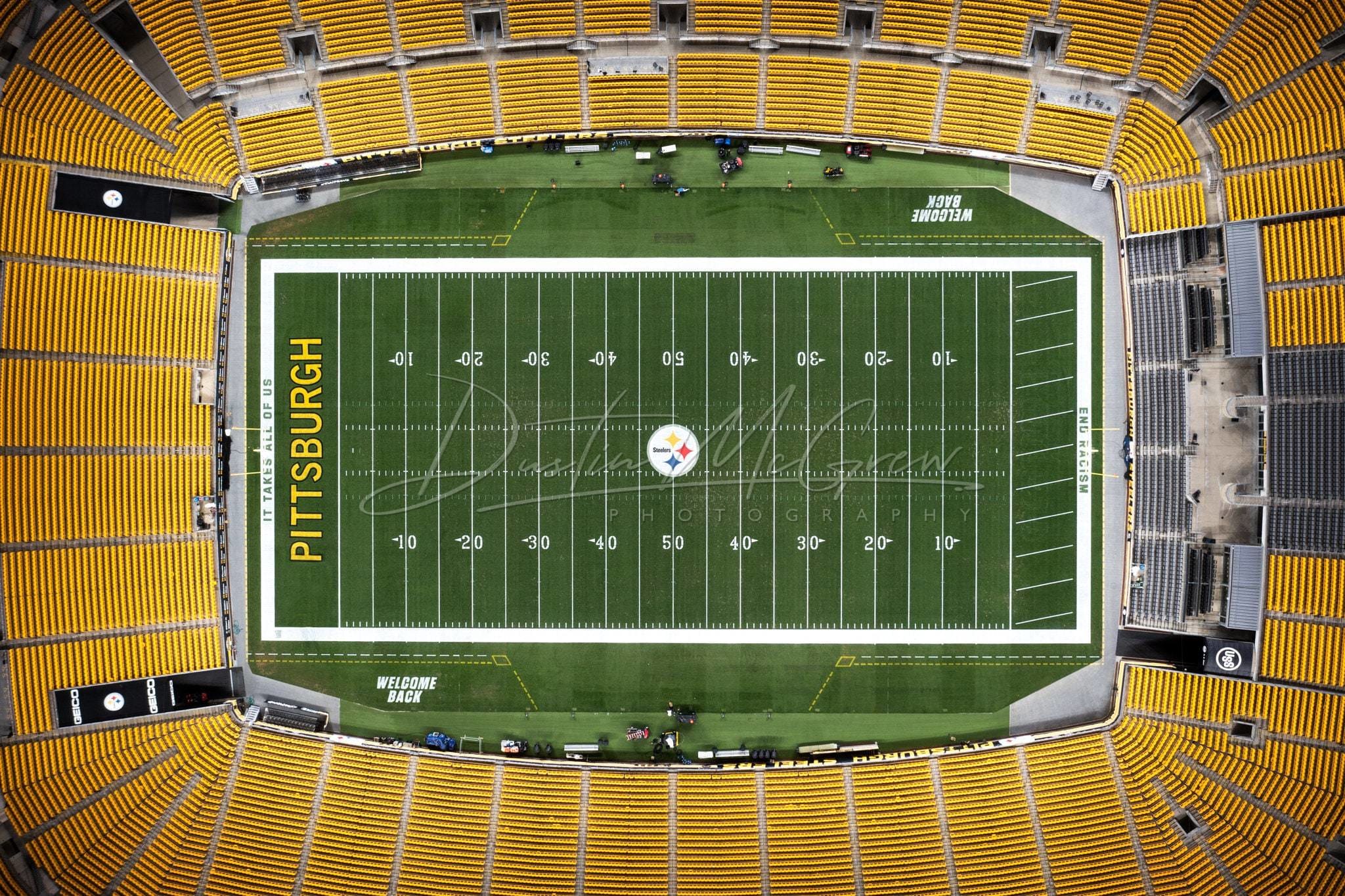 Heinz Field Print - Top Down Photo Pittsburgh Steelers Prints